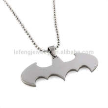 Günstige Fledermaus Anhänger, Edelstahl Anhänger Design, Silber Anhänger Schmuck